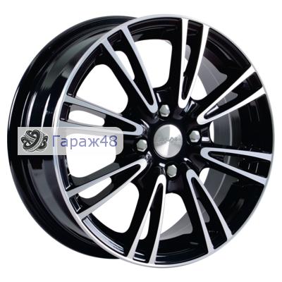 Skad Pantera R15 / 6J PCD 4x108 ET 47.5 ЦО 63.4 Литые Черный глянцевый с полированной лицевой поверхностью