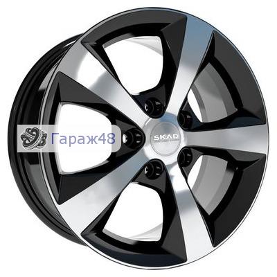 Skad Kioln R16 / 7J PCD 5x114.3 ET 40 ЦО 67.1 Литые Черный глянцевый с полированной лицевой поверхностью